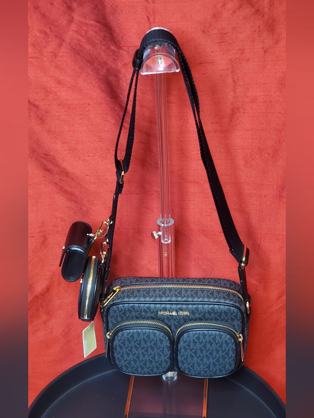 NWT Michael Kors Jet Set Medium Signature Logo Crossbody Bag